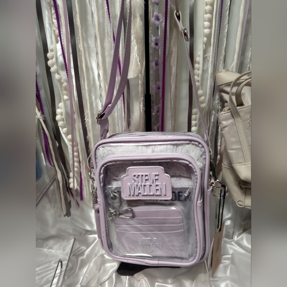 SALE!!!! Steve Madden Lavender Clear Crossbody Bag